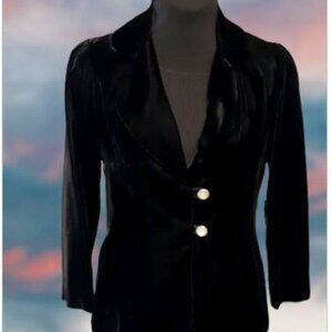Vintage Velvet Blazer, Fully Lined * Custom Made